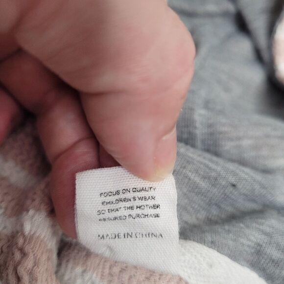 KISS THE LITTLE TROJAN bunny ear striped one piece outfit 3-6 months - Picture 7 of 9